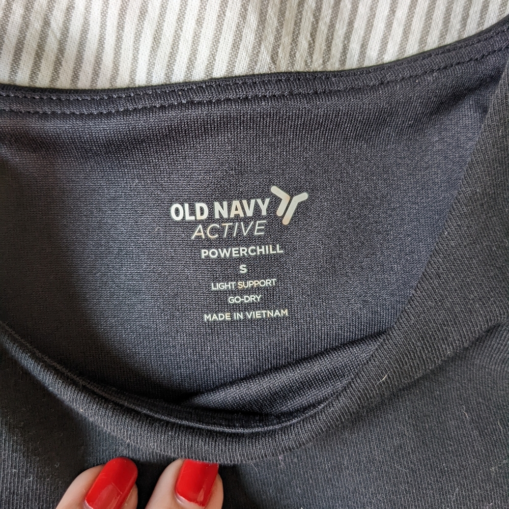 NWT Old Navy Light Support PowerChill Longline Sports Bra Tank - Picture 4 of 13